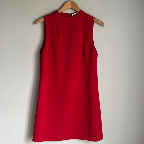 Alice + Olivia Red mock neck mini dress - Picture 3 of 12